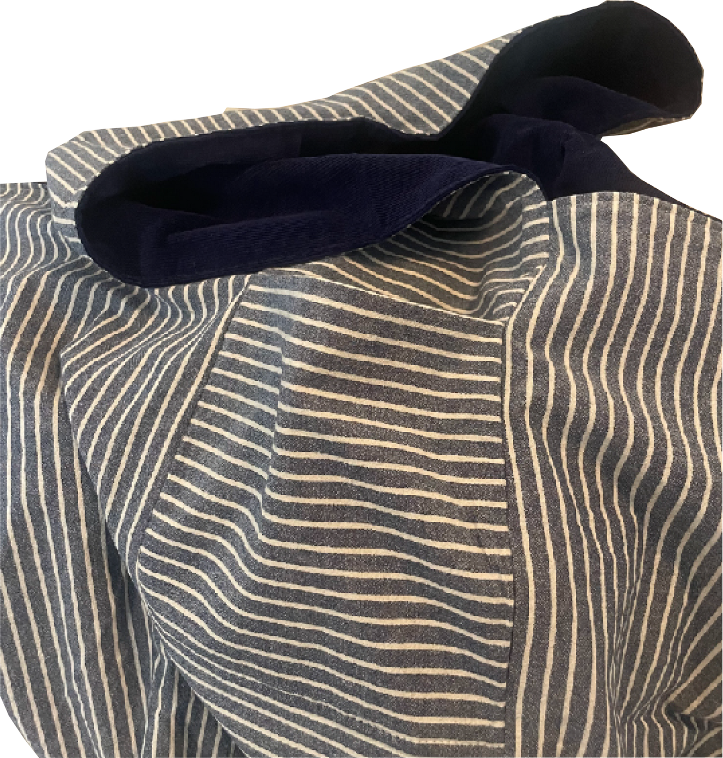 Navy Corduroy Sling Bag