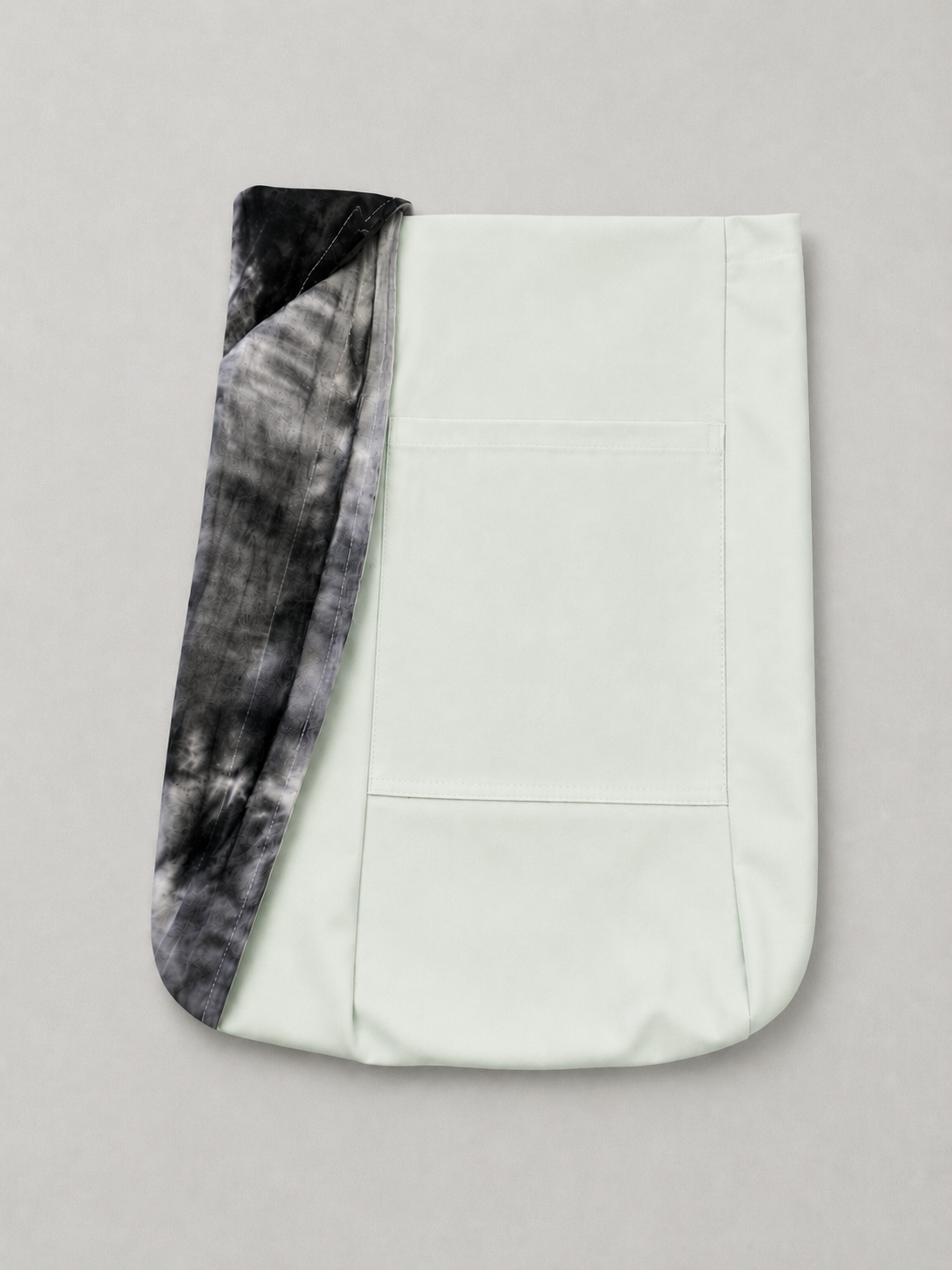 Tie Dye Sling Bag – Black & White Bag, Handcrafted from Repurposed Natural Fiber Textiles