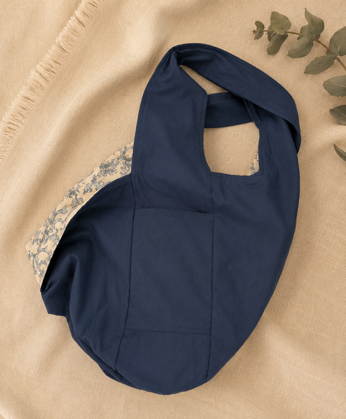 Boho Chic 1/2 Pint Stitch Bag, Tones of Blue Bag  | 2nd Time Around Collection