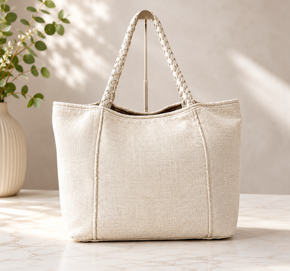 Linen Blend Leigh Bag |  2nd Time Around Collection