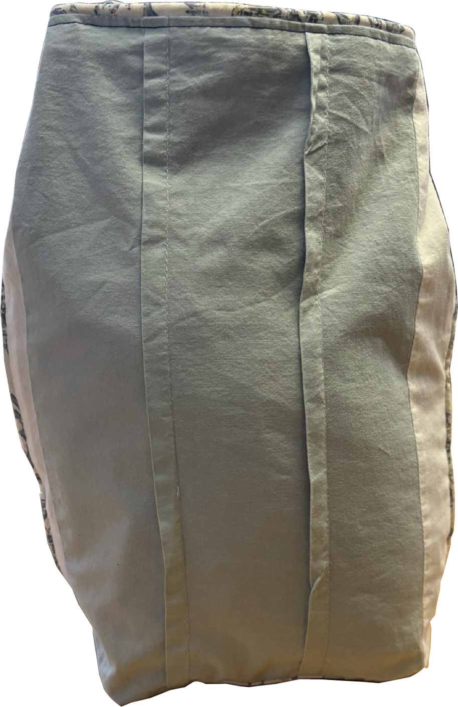 Side view of the Boho Chic Leigh Bag showing structured silhouette and solid fabric design.