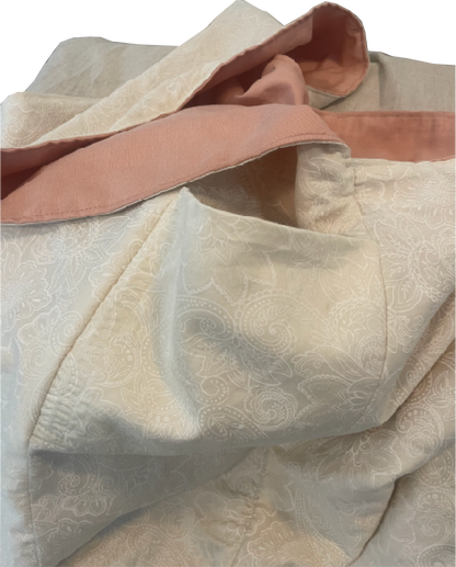 Blush Pink Twill Sling Bag