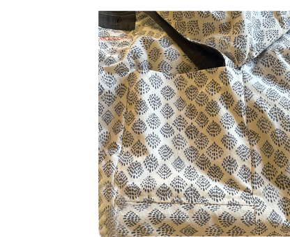 Geometric Edition Sling Bag, Black Denim Bag, Handcrafted from Repurposed Natural Fiber Textiles